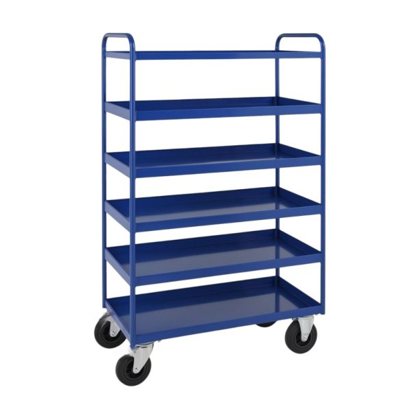 Kongamek hyldevogn KM4150 - hj bl med 5 hylder