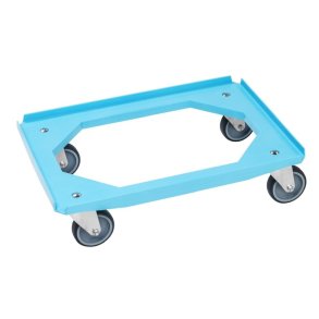 Kongamek kassevogn st�l 200 kg - til 600x400mm kasser - Bl�