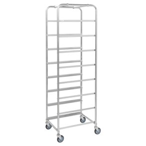 Kongamek plukvogn KM164 - h�j s�lv til 8 kasser