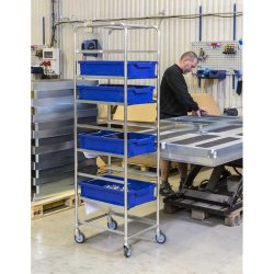 Kongamek plukvogn KM164 - hj slv til 8 kasser