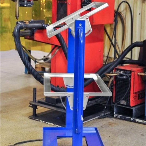 Kongamek plukvogn KM167-3E - bl/slv til 6 kasser - med bremse