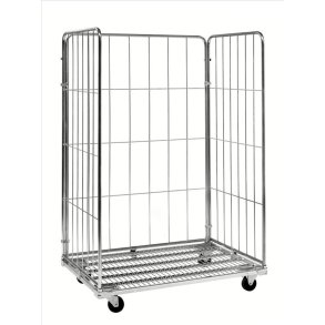 Kongamek rullecontainer - stl - 3 sider - 400kg