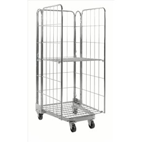 Kongamek rullecontainer - stl - 3 sider - 400kg