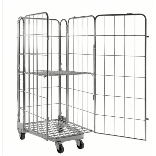 Kongamek rullecontainer - stl - 4 sider - 400kg