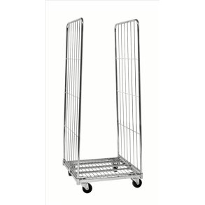 Kongamek rullecontainer - stl - 2 sider - 400kg - med bremse