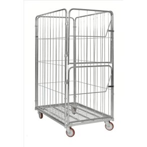 Kongamek rullecontainer - stl - 4 sider - 600kg