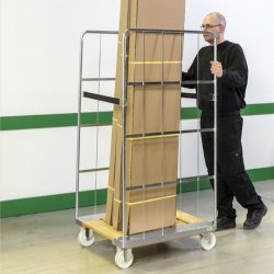 Kongamek rullecontainer - stl - 2 sider - 400kg