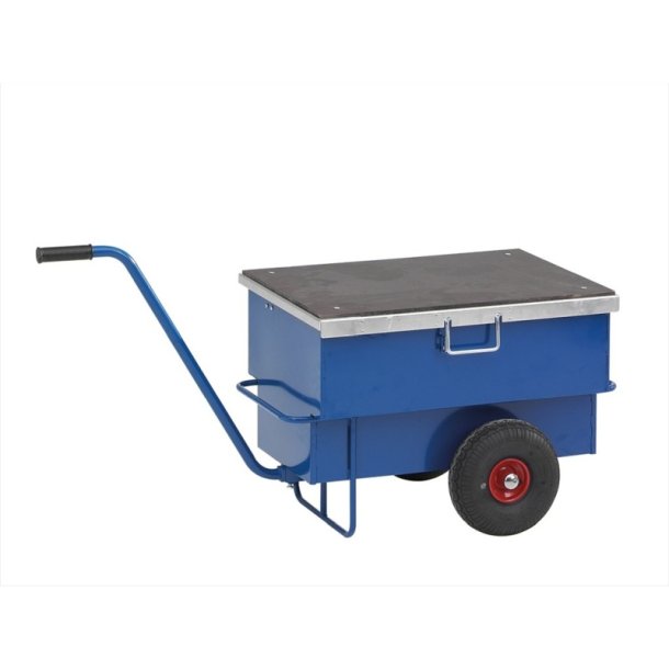 Kongamek Vrktjsvogn KM9202 - lasteevne 250kg - 160 Liter - bl - Pulverlakeret