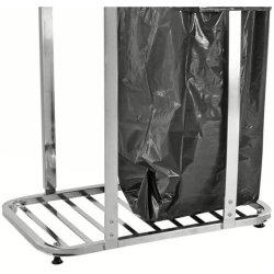 Kongamek affaldsstativ - 4 hjul til 2x125 Liters skke - Laster 75kg