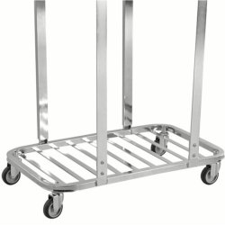 Kongamek affaldsstativ - 4 hjul til 2x125 Liters skke - Laster 75kg
