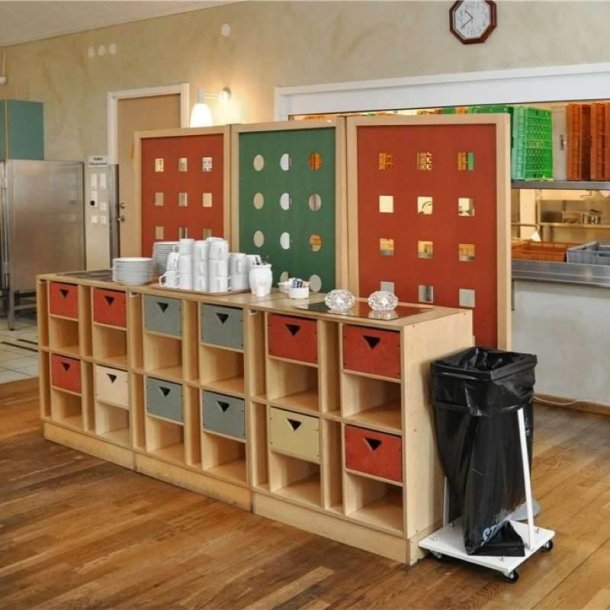 Kongamek affaldsstativ - 4 hjul til 60 Liters skke - Laster 30 kg