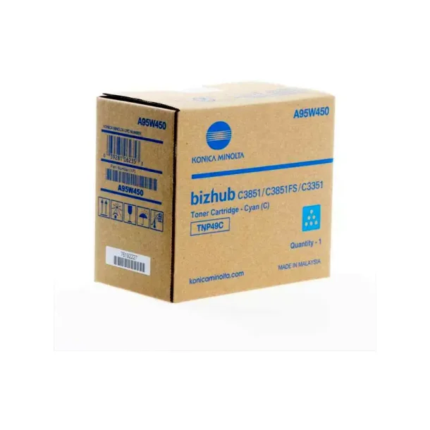 KONICAMINOLTA TNP49 - Cyan - original toner - til Bizzhub-serien