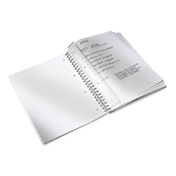 Leitz WOW Notesbog A4 - linieret - PP-omslag med hul - Bl� - 80 ark