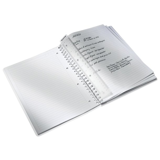 Leitz WOW Notesbog A4 - linieret - PP-omslag med hul - Gr�n - 80 ark