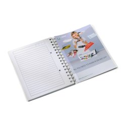 Leitz WOW Notesbog A5 - linieret - PP-omslag med hul - Pink - 80 ark
