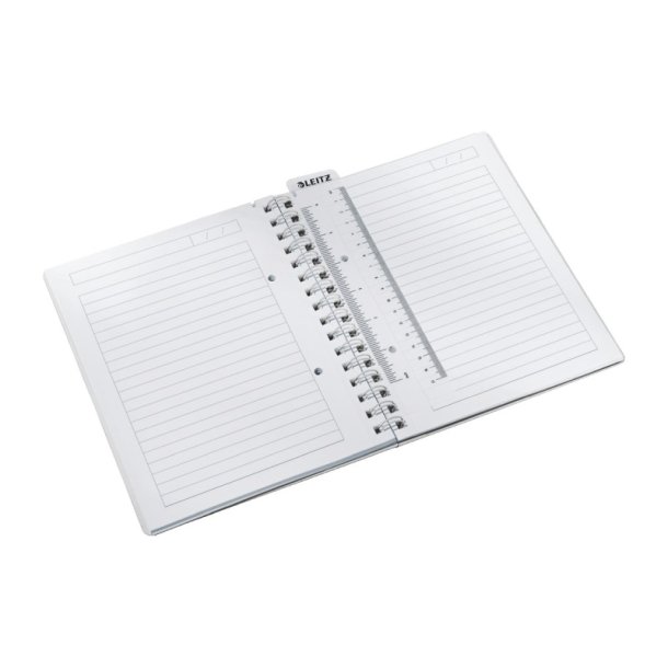 Leitz WOW Notesbog A5 - linieret - PP-omslag med hul - Bl� - 80 ark