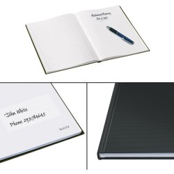 Leitz Solid Notesbog A4 - linieret - lamineret hardcover sort - 80 ark - 80g