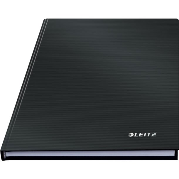 Leitz Solid Notesbog A5 - kvadreret - lamineret hardcover sort - 80 ark - 80g