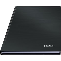 Leitz Solid Notesbog A5 - linieret - lamineret hardcover sort - 80 ark - 80g