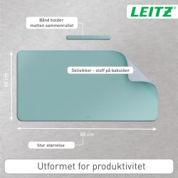Leitz Skriveunderlag - Large - 80x40 - mint