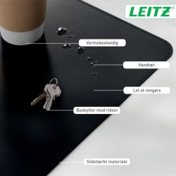 Leitz Skriveunderlag - Large - 80x40 - sort