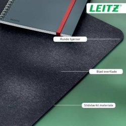 Leitz Skriveunderlag - Large filt - 36x70 - gr�