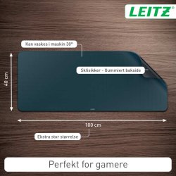 Leitz Skriveunderlag - XL gaming - 40x100 - gr�