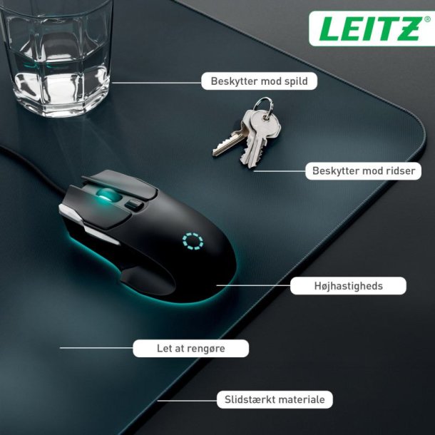Leitz Skriveunderlag - XL gaming - 40x100 - gr�