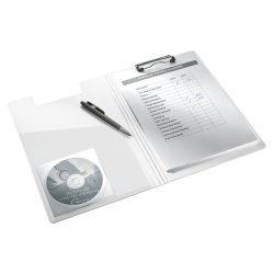 Leitz Clipboard A4 med forside � WOW Hvid til 80 ark