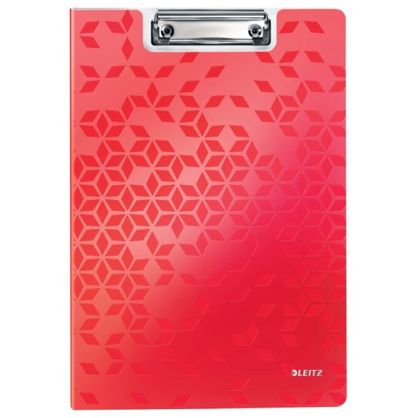 Leitz Clipboard A4 med forside  WOW r�d til 80 ark