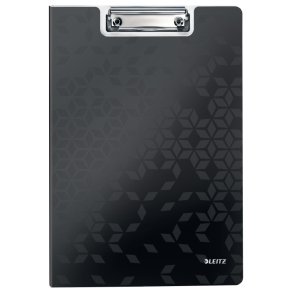 Leitz Clipboard A4 med forside � WOW sort til 80 ark