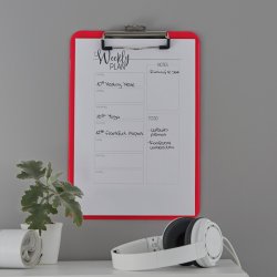 Leitz Clipboard A4 uden forside  WOW r�d til 75 ark