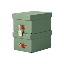 Leitz Opbevaringskasse Puro Small - S�t med 2 stk. Gr�n