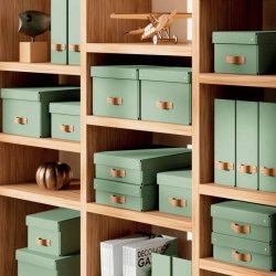 Leitz Opbevaringskasse Puro Medium - S�t med 2 stk. Gr�n
