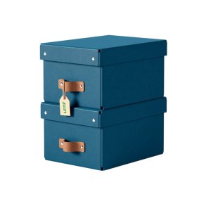 Leitz Opbevaringskasse Puro Small - S�t med 2 stk. M�rkebl�