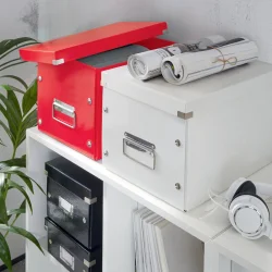 Leitz Opbevaringskasse WOW Cube Large - R�d