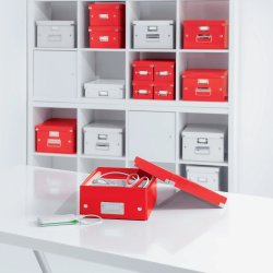 Leitz Opbevaringskasse WOW Cube Large - R�d
