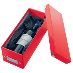 Leitz Opbevaringskasse WOW til CD'er - R�d