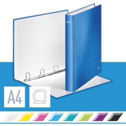 Leitz A4+ Ringbind - WOW Bl - 25mm, 4 D-ring - rygbredde 40mm