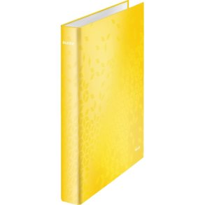 Leitz A4+ Ringbind - WOW gul - 25mm, 2 D-ring - rygbredde 40mm