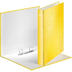 Leitz A4+ Ringbind - WOW gul - 25mm, 2 D-ring - rygbredde 40mm