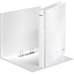 Leitz A4+ Ringbind - WOW hvid - 25mm, 2 D-ring - rygbredde 40mm
