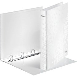 Leitz A4+ Ringbind - WOW Hvid - 25mm, 4 D-ring - rygbredde 40mm