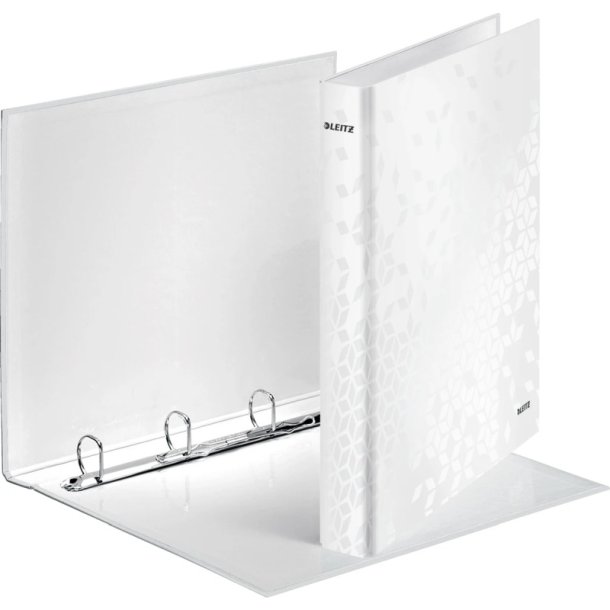 Leitz A4+ Ringbind - WOW Hvid - 25mm, 4 D-ring - rygbredde 40mm