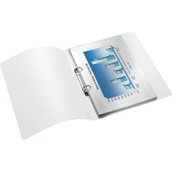 Leitz A4 Ringbind - WOW Sort - 25mm, 2 O-ring - rygbredde 32mm