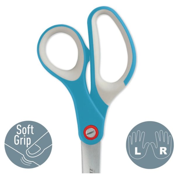 Leitz Cosy kontorsaks rolig bl - Titanium saks p 20,5 cm