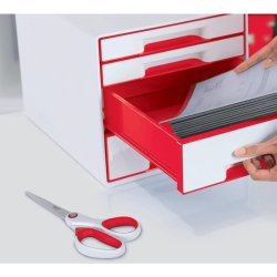 Leitz WOW kontorsaks rd - titanium saks p 20,5 cm