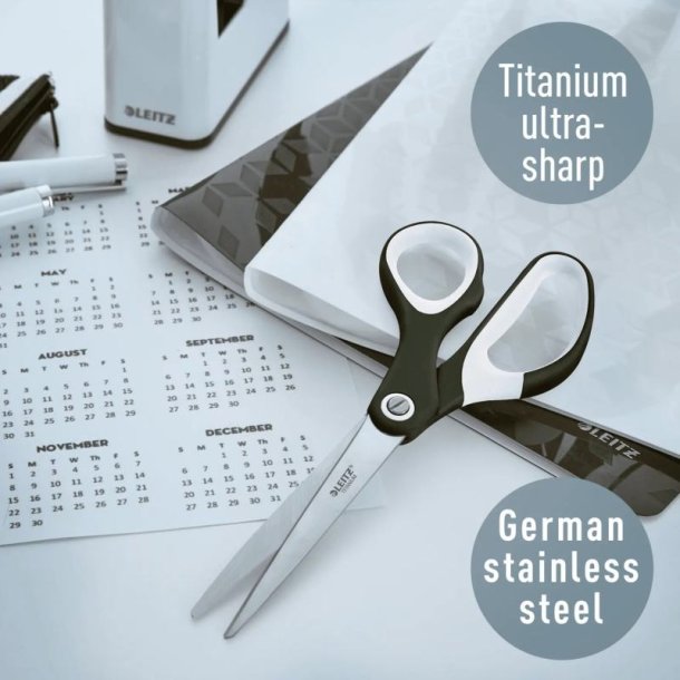 Leitz WOW kontorsaks sort - titanium saks p 20,5 cm