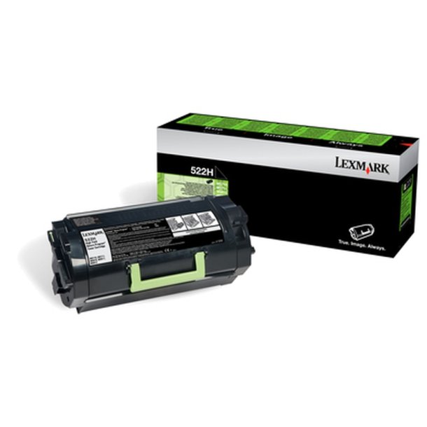 Lexmark 522H - original toner - 25000 sider - Sort