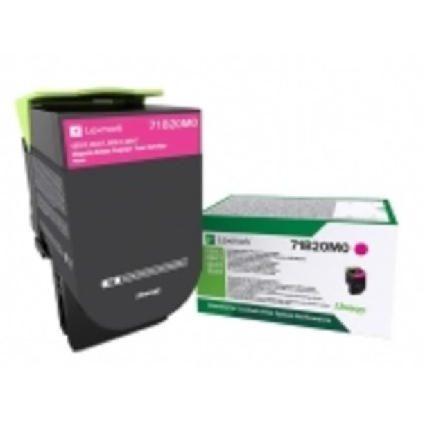 Lexmark 71B20M0 - original toner - 2300 sider - Magenta